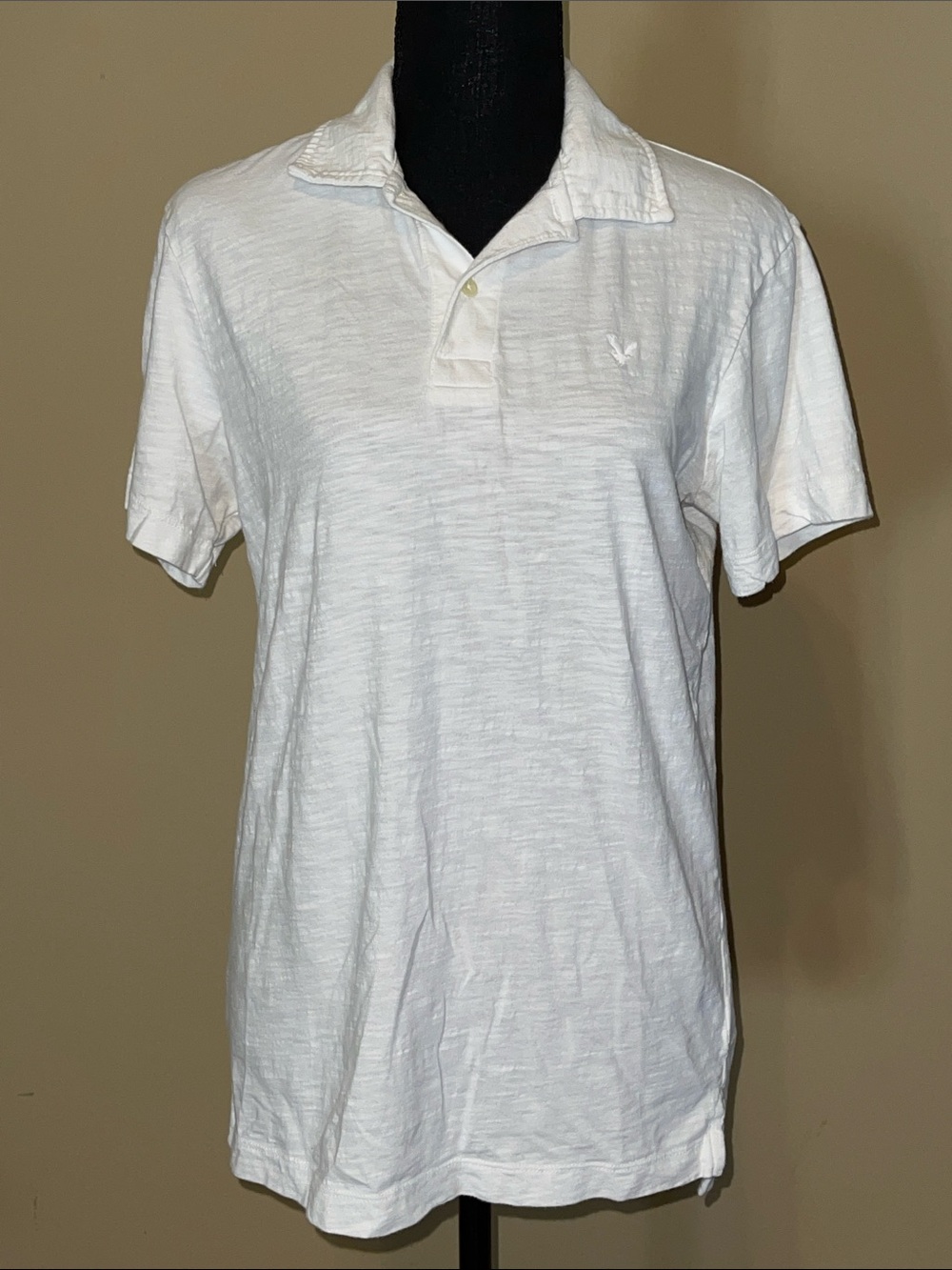 American Eagle Classic White Men's Polo Shirt